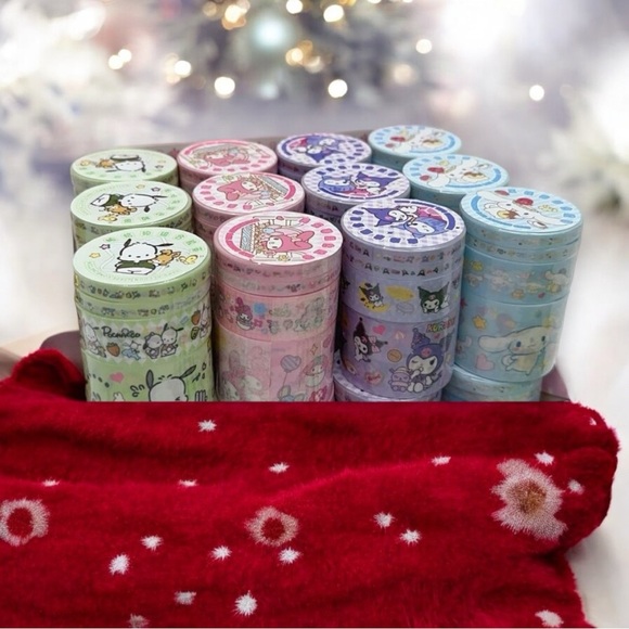 Sanrio Cinnamaroll Sparkle Washi Tape 2 Roll Pack - Picture 5 of 6